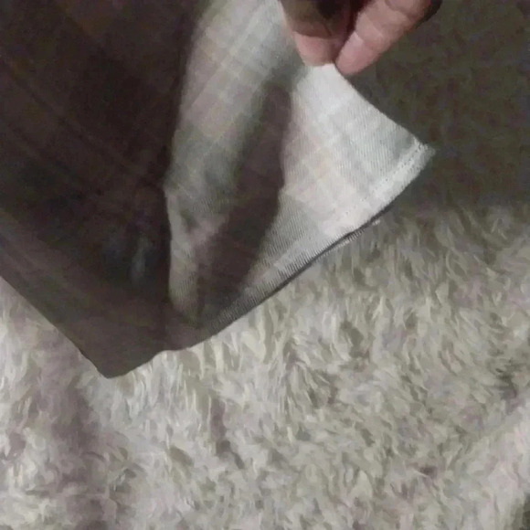 Cloth & Stone Pink Gray White Plaid Popover SOFT Size Small - Picture 4 of 9